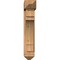 Ekena Millwork Merced Arts and Crafts Smooth Bracket w/ Offset Brace, Western Red Cedar, 7 1/2"W x 28"D x 40"H BKT0806X28X40MRC03SWR - alternate 3